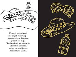 At the Beach Scratch and Sketch activity book with sunny seaside scenes and beach-themed artwork