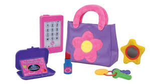 Let's Pretend Purse with play accessories for imaginative role play