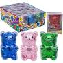 4" Glitter Light Up Squishy Bear