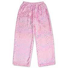 Iscream Colorful Foil Fleece Pants with sparkly foil design
