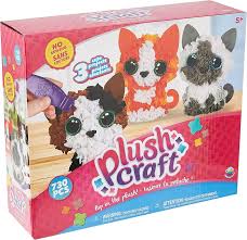 Kitten Plush Craft 3 Pack with stuffing materials and decorating supplies for DIY plush cats
Kitten