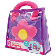Let's Pretend Purse with play accessories for imaginative role play