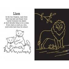 At The Zoo Scratch and Sketch activity book with animal scenes to reveal by scratching colorful artwork