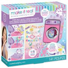 Purr Fect Wash 'N Bead Bracelets kit with cat-themed beads and bracelet making supplies