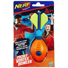 Nerf Pocket Vortex Howler - Compact whistling foam football for portable outdoor fun