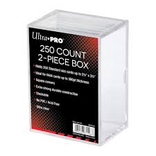 Ultra‑Pro 2‑Piece 250‑Count Card Box – Archival Trading Card Storage