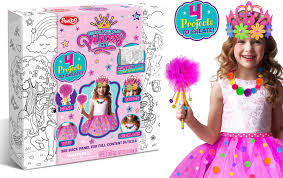 Create Your Own Princess Kit with tiara, tutu materials, and royal accessories for DIY princess costume creation
