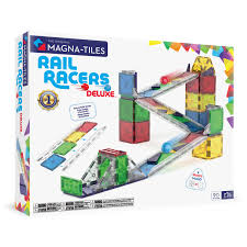 Magna-Tiles® 90-Piece Rail Racers Set – Magnetic Building & Racing Toy