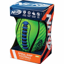 Nerf 8.5 Foam Football - Spiral grip mini foam football for safe indoor and outdoor play