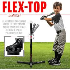 MLB Flex Top Tee Ball Tee - Adjustable batting tee for kids' baseball training and skill development