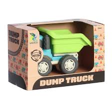 Dump Truck - Aurora World construction vehicle toy with tipping bed for kids' hauling and building play
