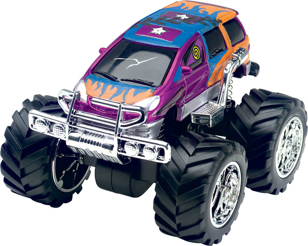 Monster Trucks Custom Shop - Creativity for Kids craft kit with four customizable monster trucks for decorating and personalizing