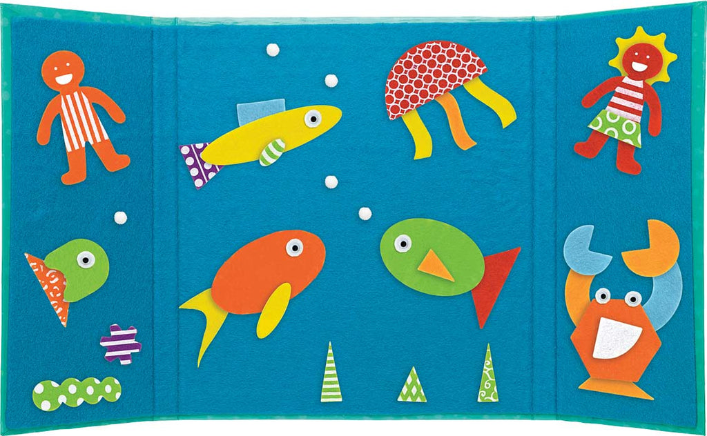 Creativity for Kids Fun Felt Shapes with colorful felt pieces and activity boards for creative learning play