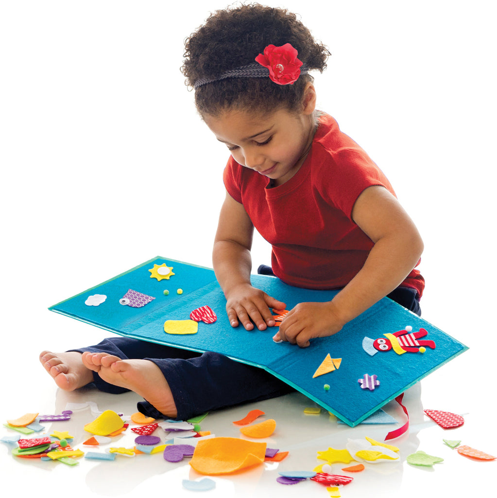 Creativity for Kids Fun Felt Shapes with colorful felt pieces and activity boards for creative learning play