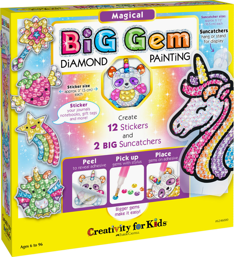 Creativity for Kids Big Gem Diamond Painting Magical with large sparkly gems and enchanting fantasy designs