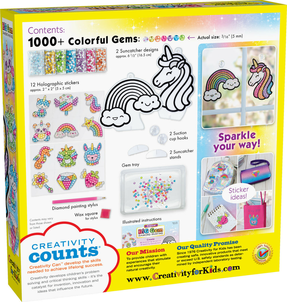 Creativity for Kids Big Gem Diamond Painting Magical with large sparkly gems and enchanting fantasy designs