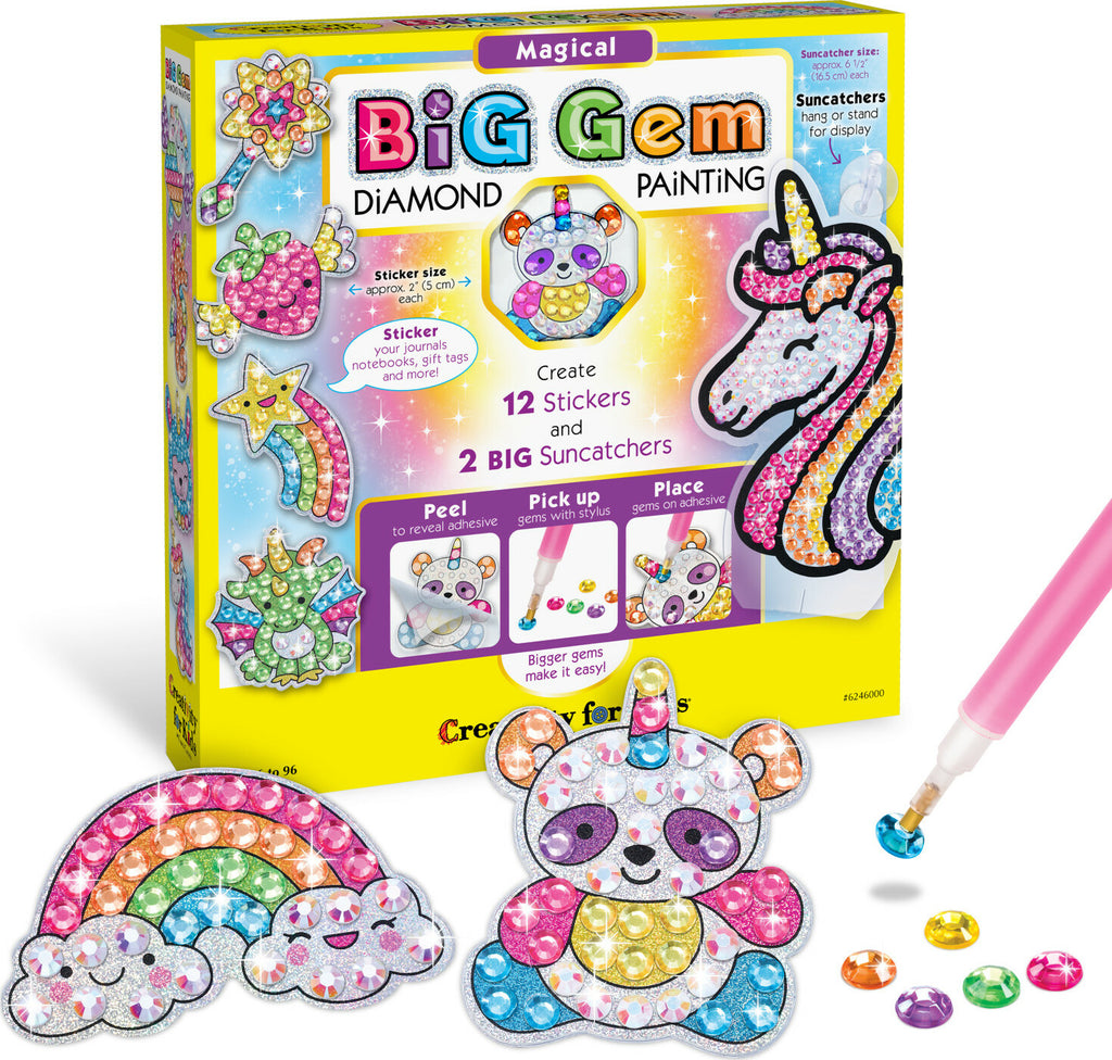 Creativity for Kids Big Gem Diamond Painting Magical with large sparkly gems and enchanting fantasy designs