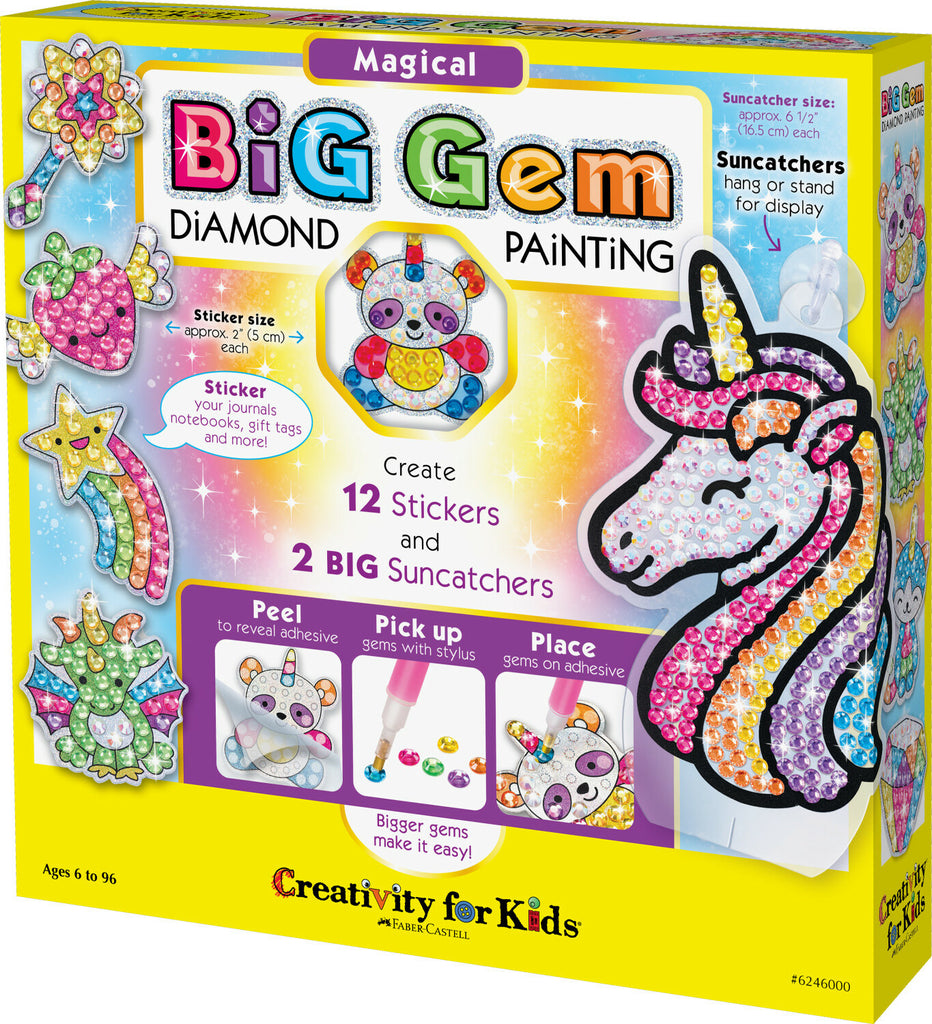 Creativity for Kids Big Gem Diamond Painting Magical with large sparkly gems and enchanting fantasy designs