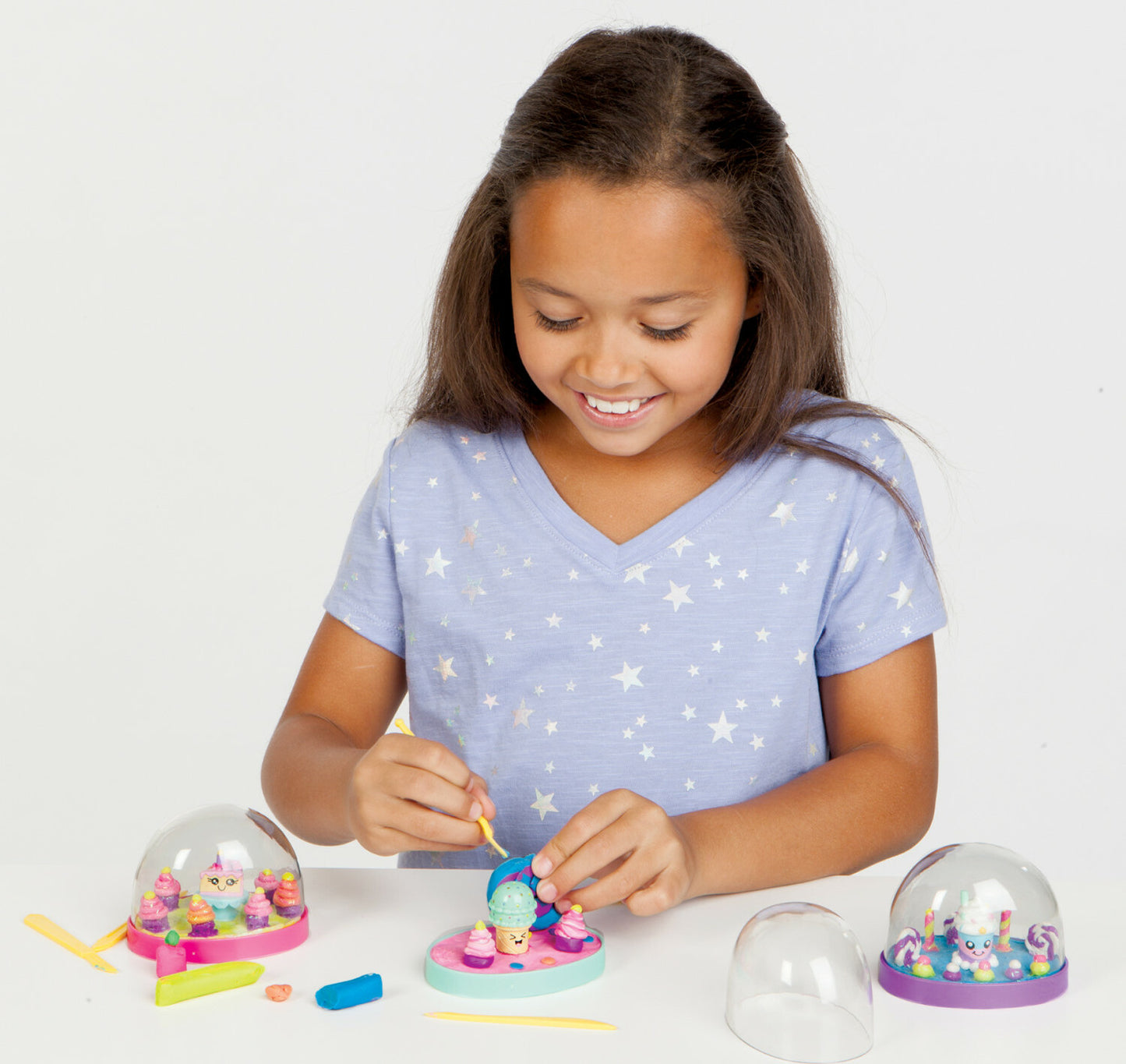 Creativity for Kids Make Your Own Water Globes Sweet Treats with dessert-themed figurines and snow globe supplies