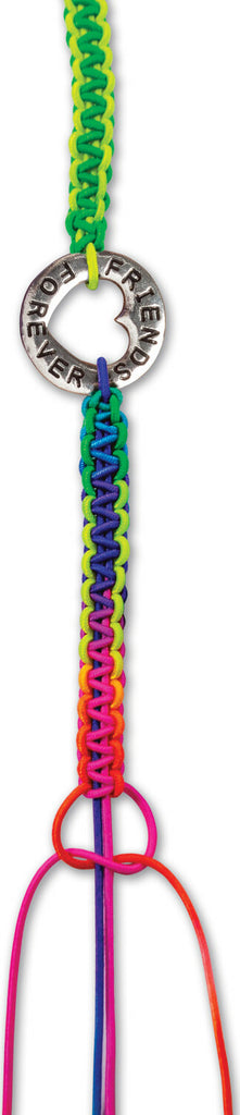 Creativity for Kids Friends Forever Bracelets kit with colorful strings, beads, and charms for making friendship jewelry