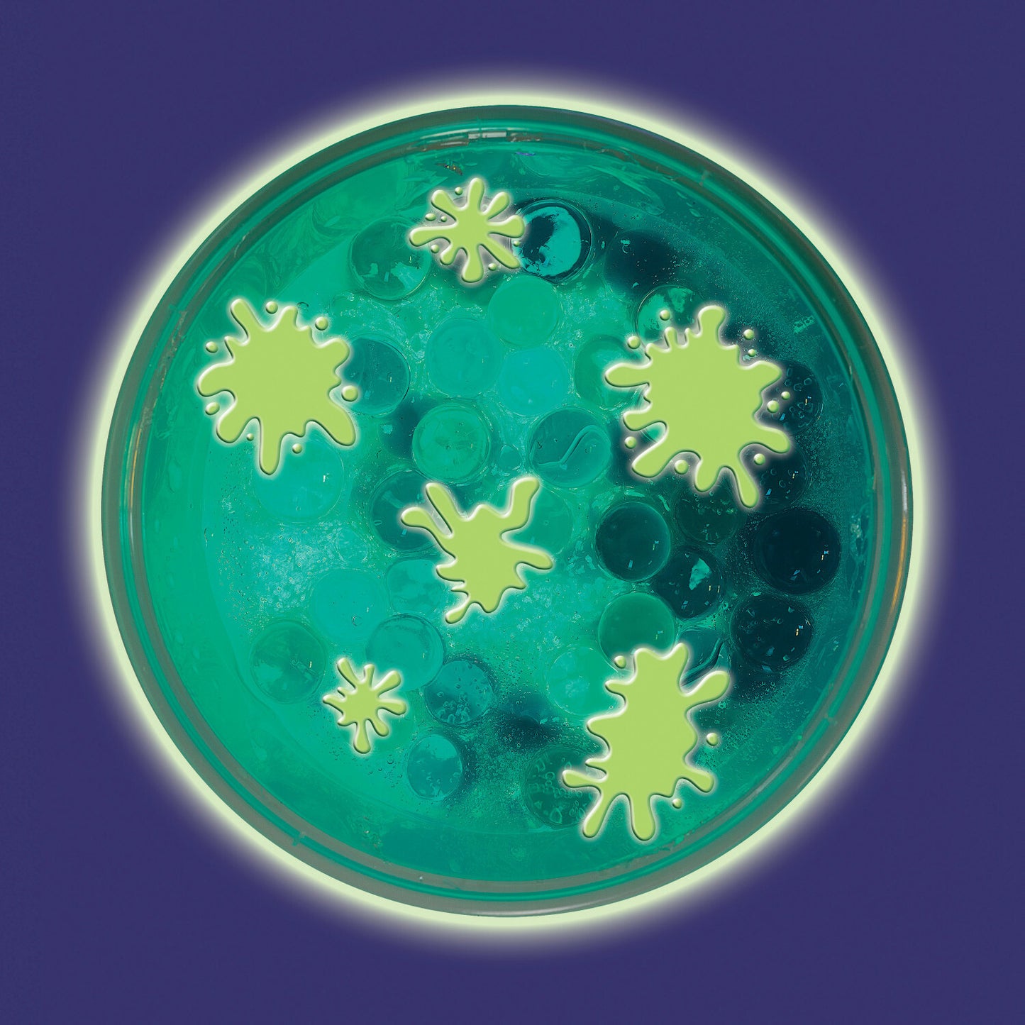 Creativity for Kids DIY Glowing Squishy Slime kit with glow powder and slime-making ingredients
