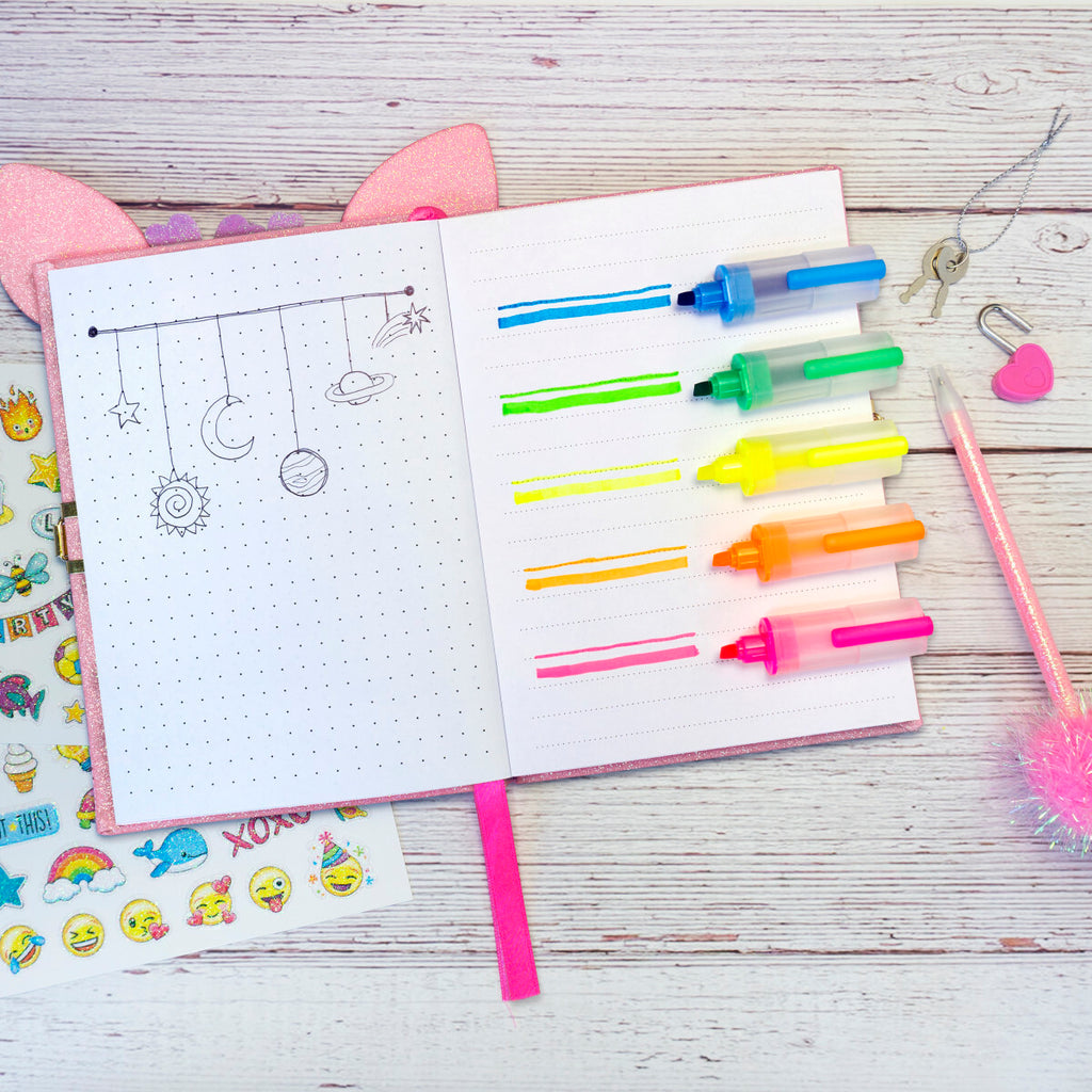 Creativity for Kids Deer Diary with decorative cover, stickers, and writing accessories for personal journaling