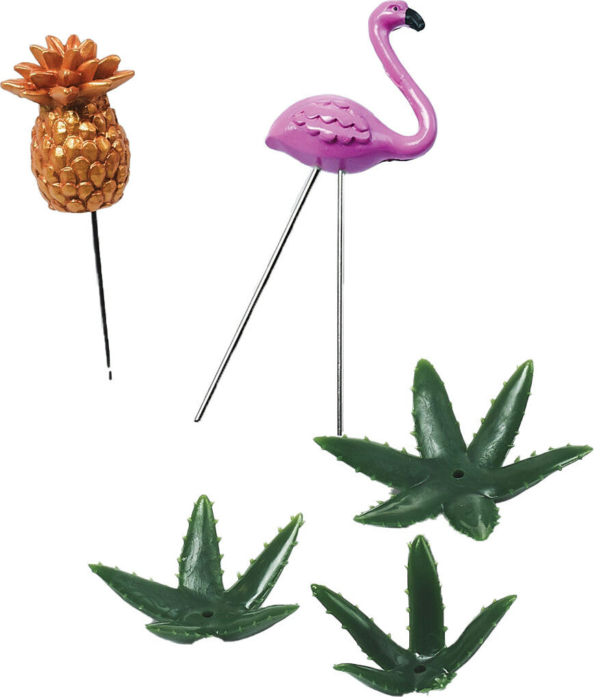 Creativity for Kids Tropical Terrarium with glass dome, plants, decorations, and tropical theme accessories