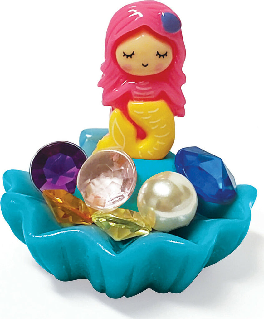 Creativity for Kids Crystal Mermaid Terrarium with crystal growing materials and underwater mermaid decorations
