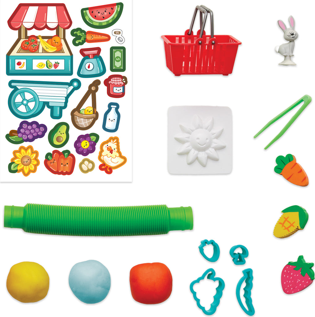 Creativity for Kids Sensory On The Go Farmer's Market with portable sensory bin and farm-themed accessories