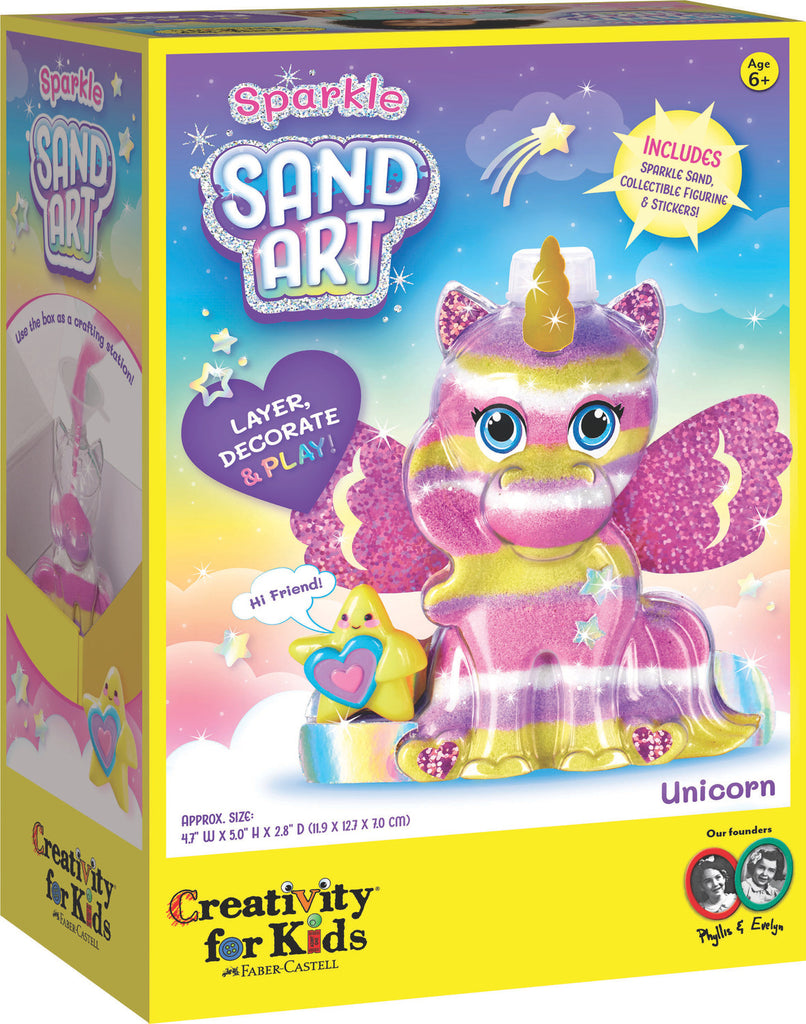 Creativity for Kids Sparkle Sand Art Unicorn with glittery colored sand and unicorn-themed art templates