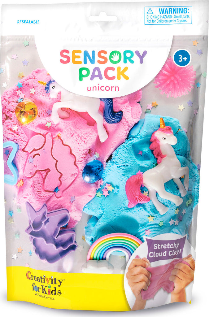 Creativity for Kids Sensory Pack Unicorn with magical tactile materials and unicorn-themed sensory accessories