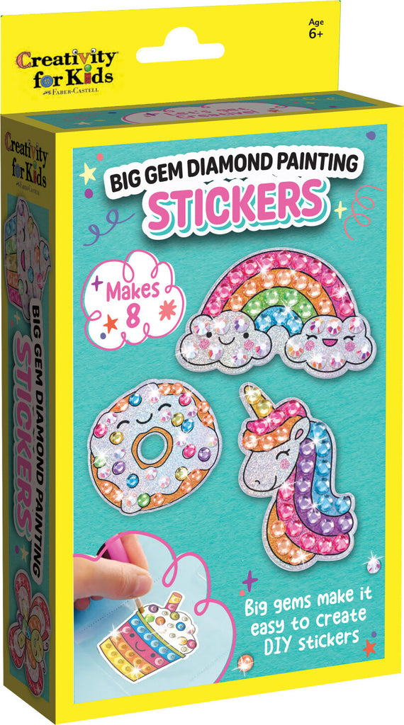 Creativity for Kids Big Gem Diamond Painting Stickers Mini with small sparkly diamond sticker designs