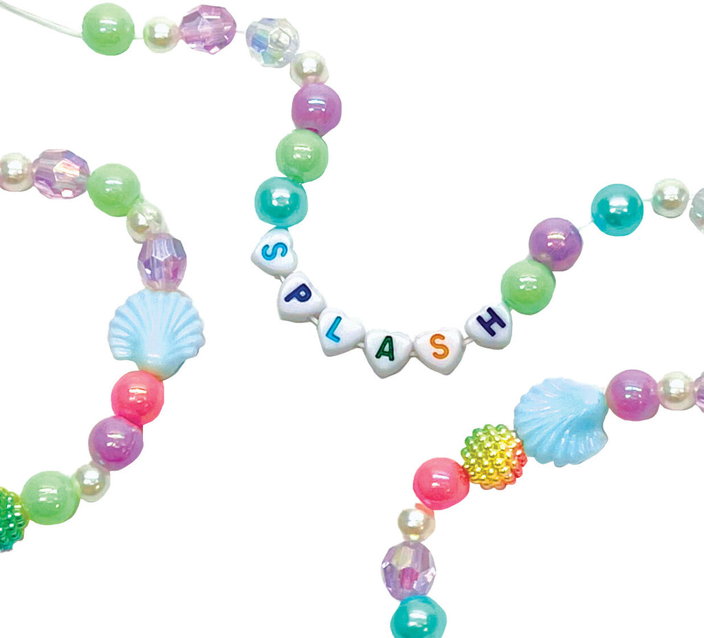 Creativity for Kids Mermaid Bead Jewelry Jar with ocean-themed beads and underwater jewelry making supplies