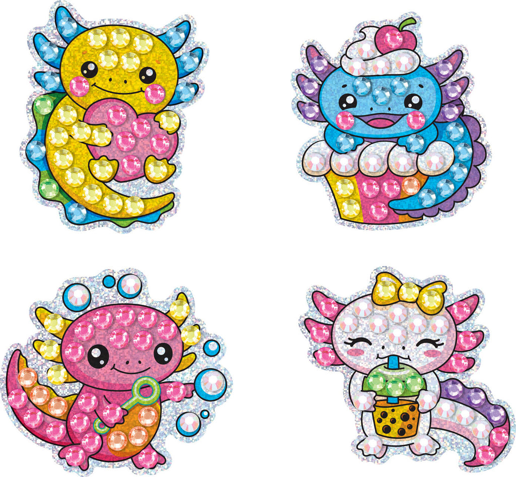 Creativity for Kids Big Gem Diamond Painting Axolotl with large sparkly gems and cute axolotl design