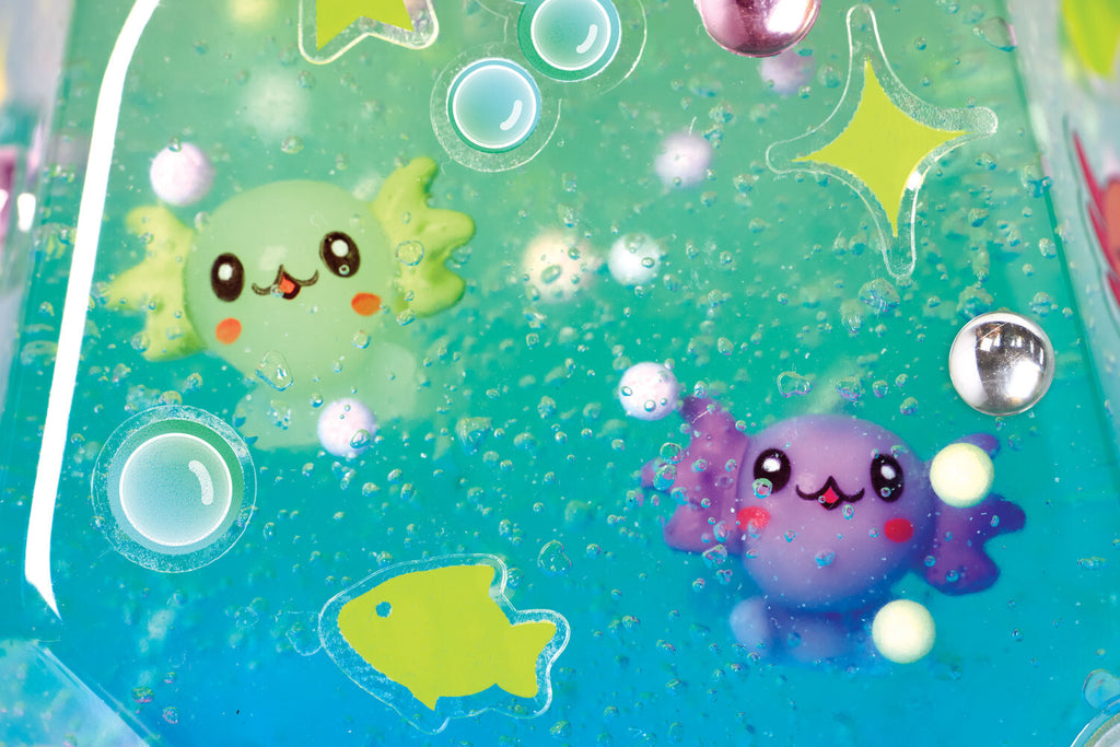 Creativity for Kids Glowing Axolotl Aquarium with 5 axolotl figures, glow elements, and aquatic habitat