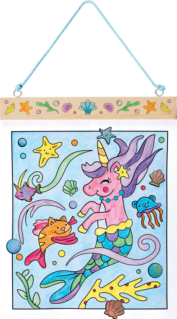 Faber-Castell Paint by Numbers Mermaid Pets with cute underwater pet designs and numbered painting system