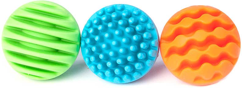 Sensory Rollers textured rolling toys for baby sensory development and exploration