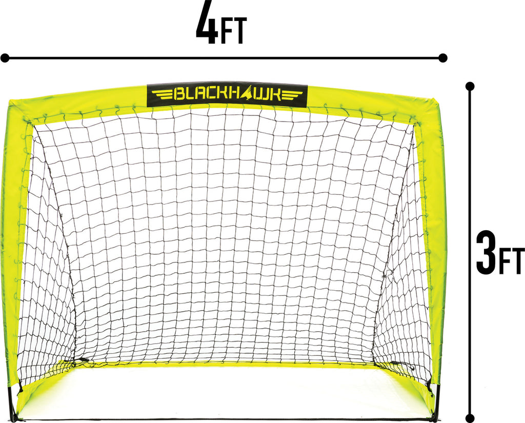 4'X3' Fiberglass Blackhawk Goal - 4 x 3 foot fiberglass soccer goal for backyard training