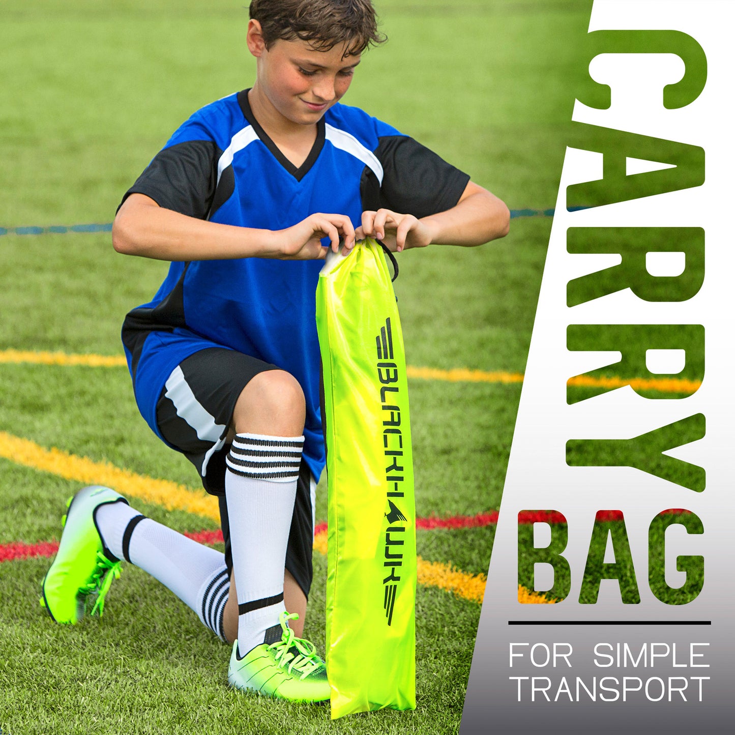 4'X3' Fiberglass Blackhawk Goal - 4 x 3 foot fiberglass soccer goal for backyard training