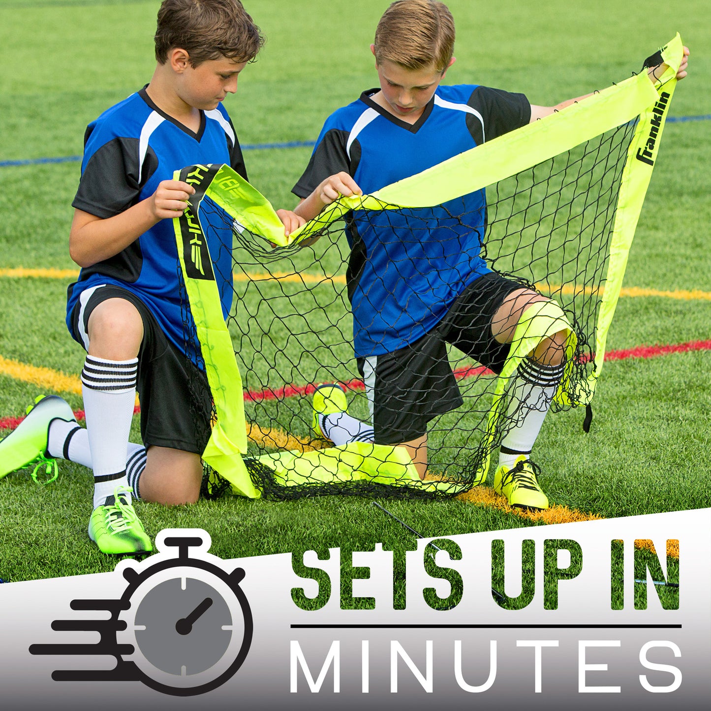 4'X3' Fiberglass Blackhawk Goal - 4 x 3 foot fiberglass soccer goal for backyard training