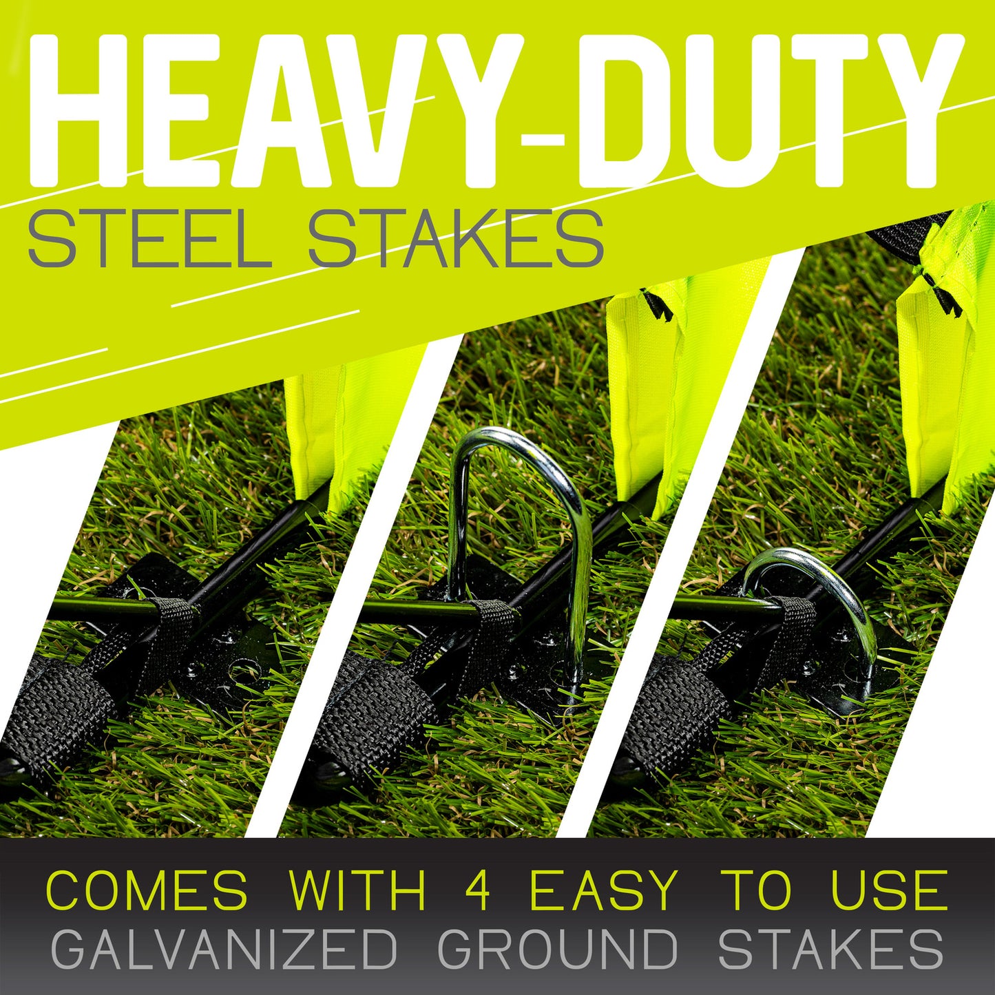 4'X3' Fiberglass Blackhawk Goal - 4 x 3 foot fiberglass soccer goal for backyard training