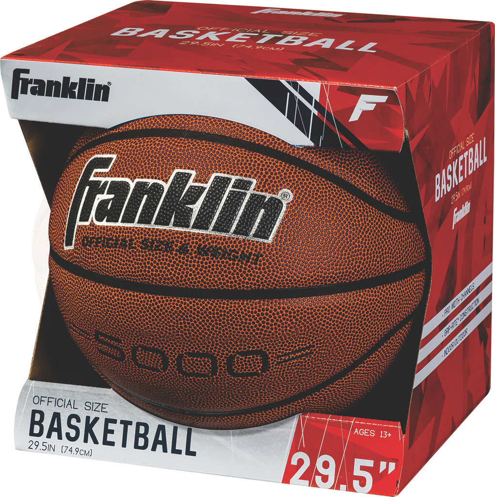 Official 29.5 Tan and Black In and Out Basketball - Official size laminated basketball for indoor and outdoor play