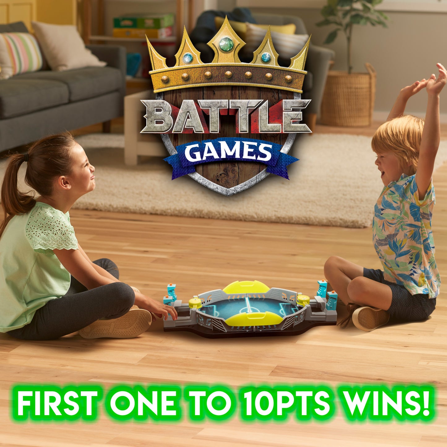 Battle Soccer Gray/Yellow - Tabletop soccer game with gray and yellow team colors for competitive play