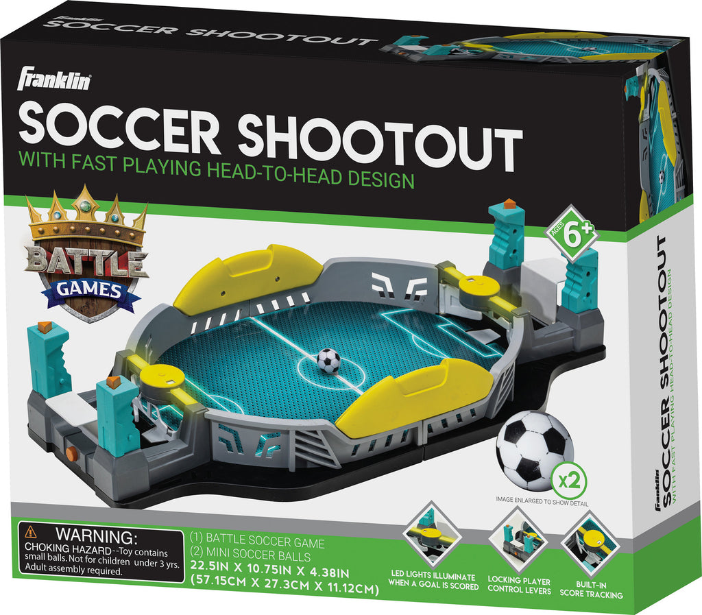 Battle Soccer Gray/Yellow - Tabletop soccer game with gray and yellow team colors for competitive play