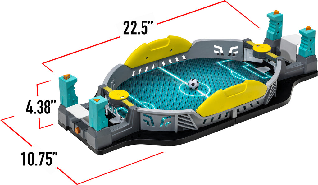Battle Soccer Gray/Yellow - Tabletop soccer game with gray and yellow team colors for competitive play