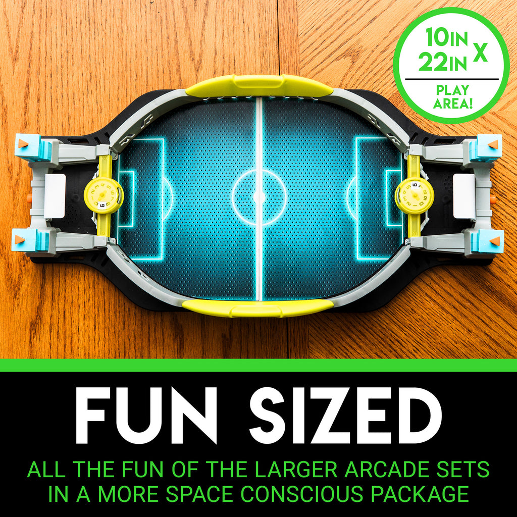 Battle Soccer Gray/Yellow - Tabletop soccer game with gray and yellow team colors for competitive play