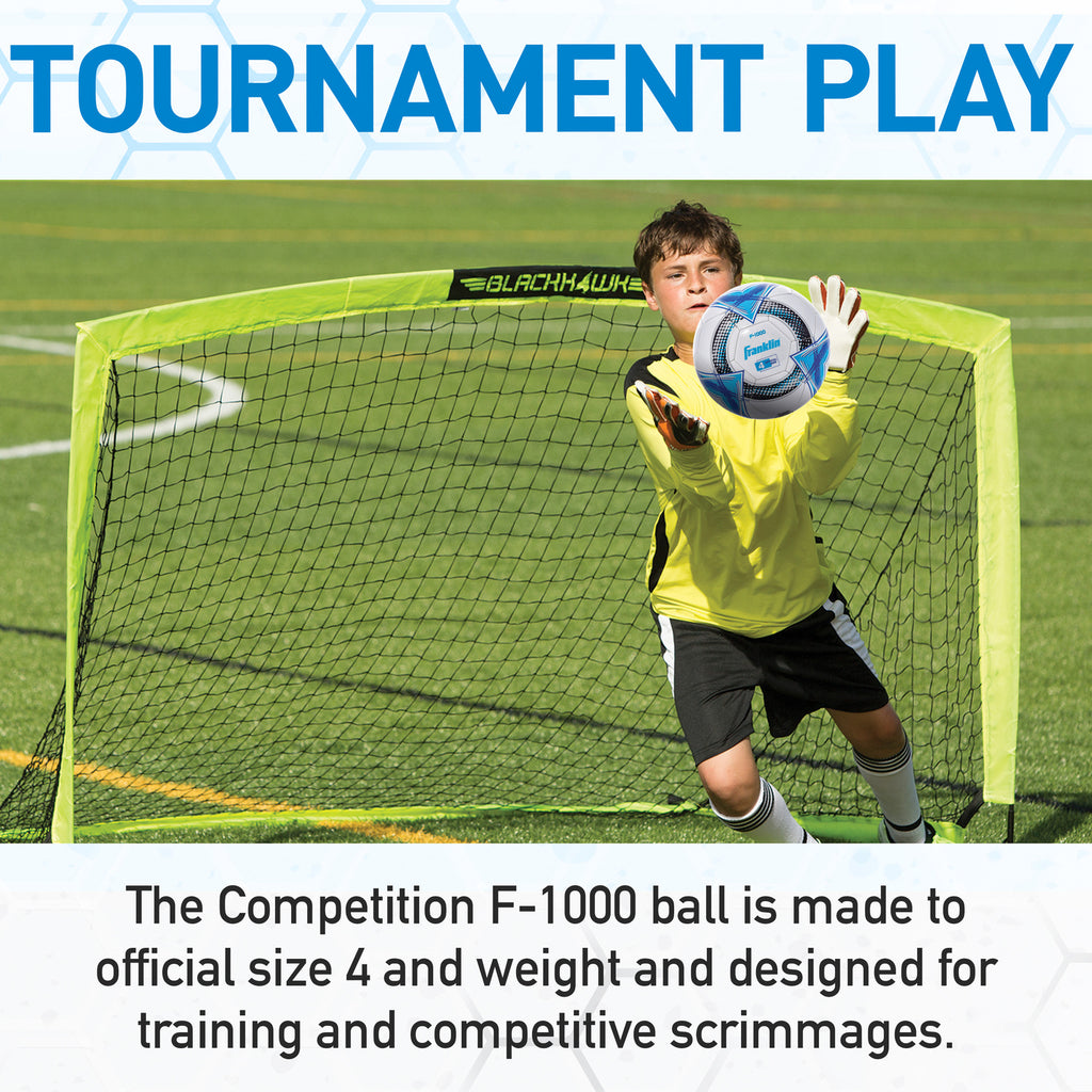 S4 Comp 1000 Soccer Ball - Size 4 competition soccer ball with high-performance design