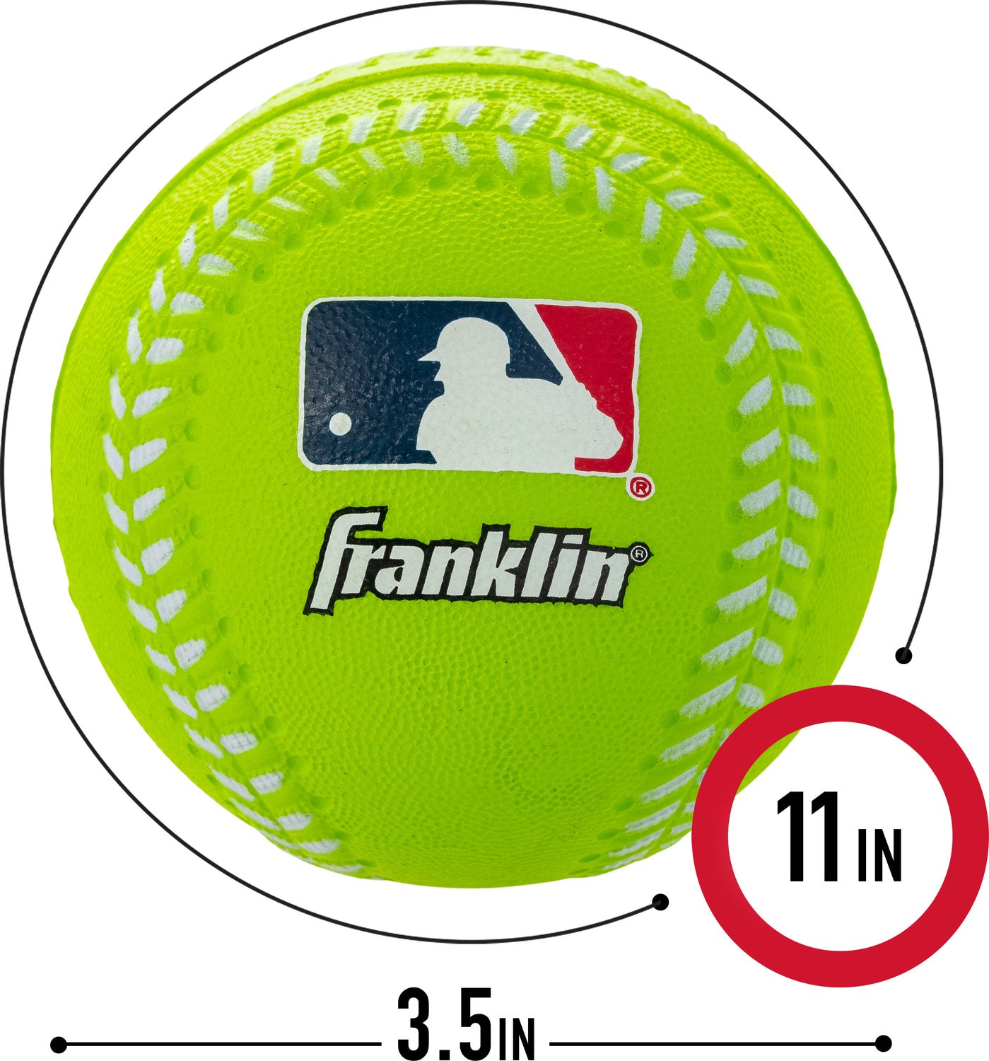 MLB Os 4 Pc Foam Balls - 4-piece set of oversized foam baseballs for safe practice