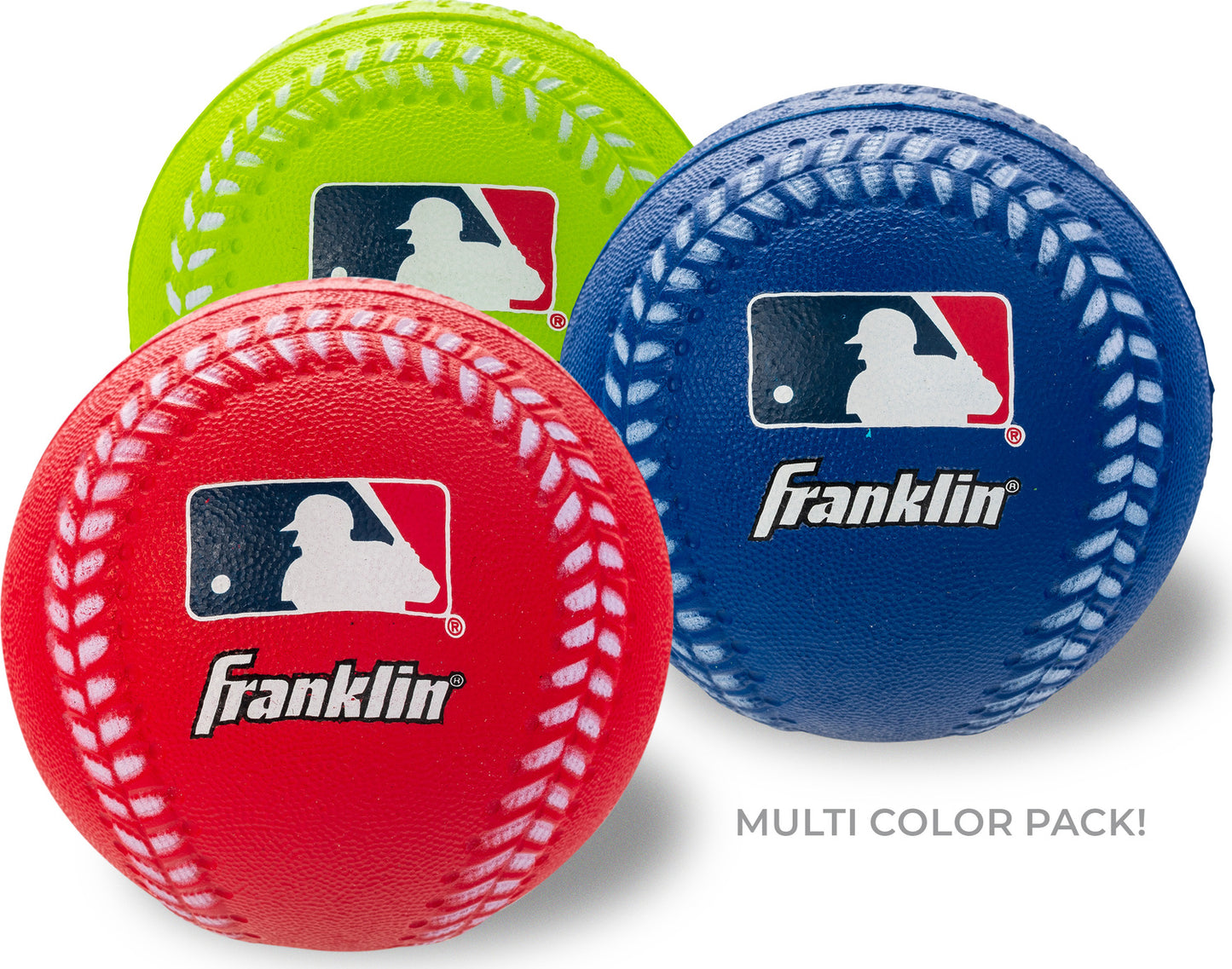 MLB Os 4 Pc Foam Balls - 4-piece set of oversized foam baseballs for safe practice