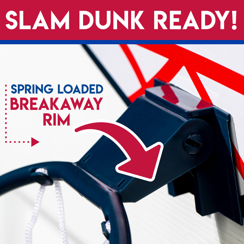 Future Champs OTD Hoops Set - Over-the-door mini basketball hoop set for indoor practice